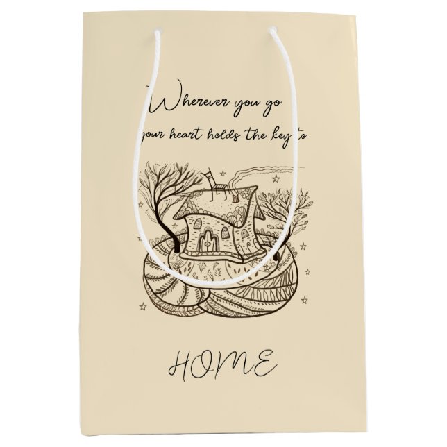 Cosy Home  Medium Gift Bag (Front)