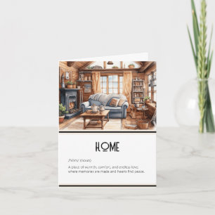 Cosy Home – Thinking of You Card Customisable