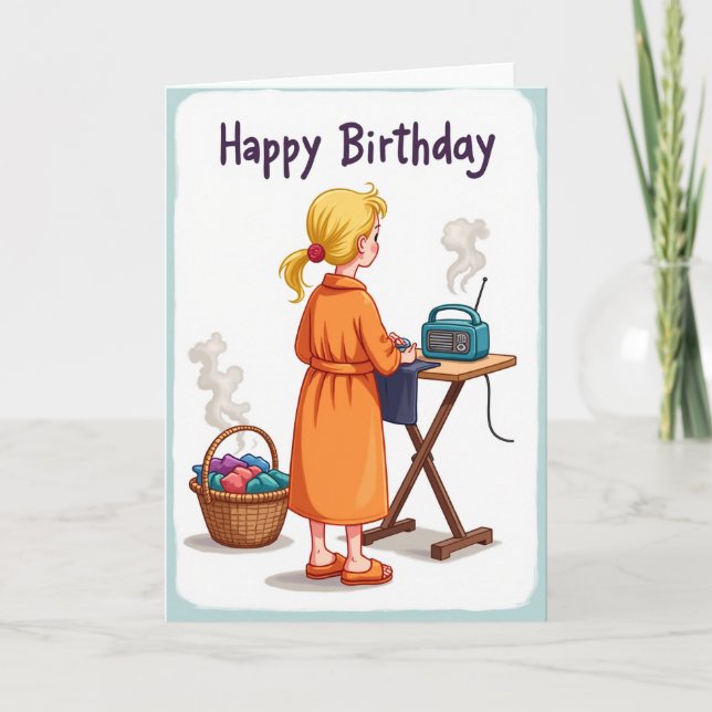 Cosy Homey Birthday Card (Front)
