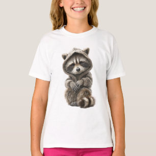 Cosy Hooded Racoon Kids T-Shirt