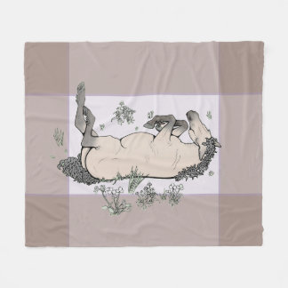 Cosy Horse Lover Equestrian Gift Floral Frolic Fleece Blanket