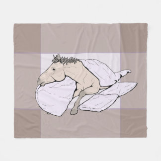 Cosy Horse Lover Equestrian Gift Pasture Bedtime Fleece Blanket