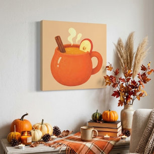 Cosy Hot Apple Cider Mug Canvas Print