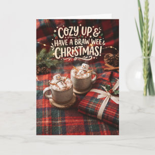 Cosy Hot Chocolate Braw Wee Christmas Card