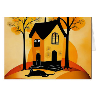 Cosy House Greeting Card
