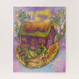 cosy house illustration  jigsaw puzzle