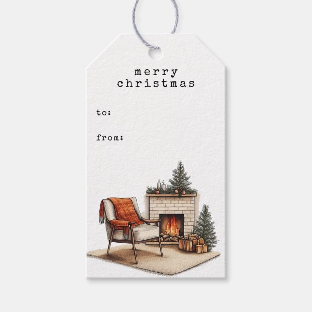 Cosy Hygge Christmas Gift Tag (Front)