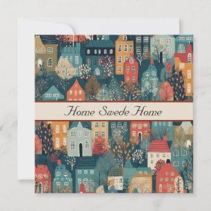 Cosy Hygge Village Nordic Folk Art, custom