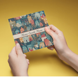 Cosy Hygge Village Nordic Folk Art, custom