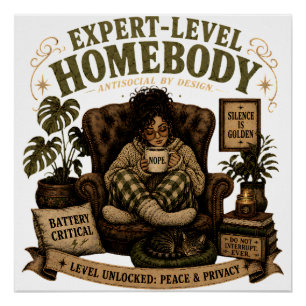 Cosy Introvert Lifestyle Poster