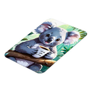 Cosy Jungle Koala Coffee Magnet