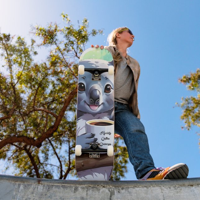 Cosy Jungle Koala Coffee Skateboard (Outdoor 1)