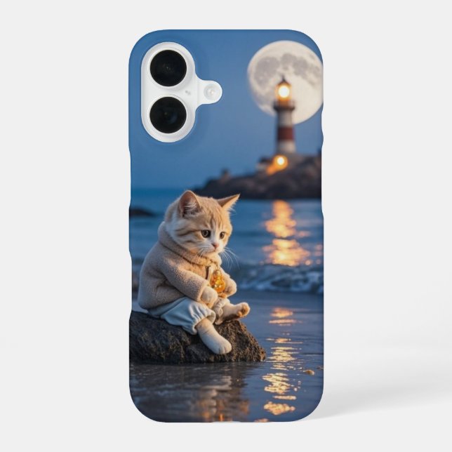 Cosy Kawaii Cat Phone Case (Back)
