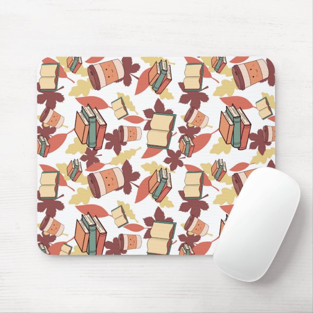 Cosy Kawaii Fall Vibes Mouse Mat (With Mouse)