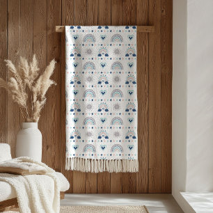 Cosy Kids Blanket Pastel Pink and Navy Vibes