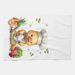 Cosy Kitchen Ducks Cute Cooking Design Tea Towel
