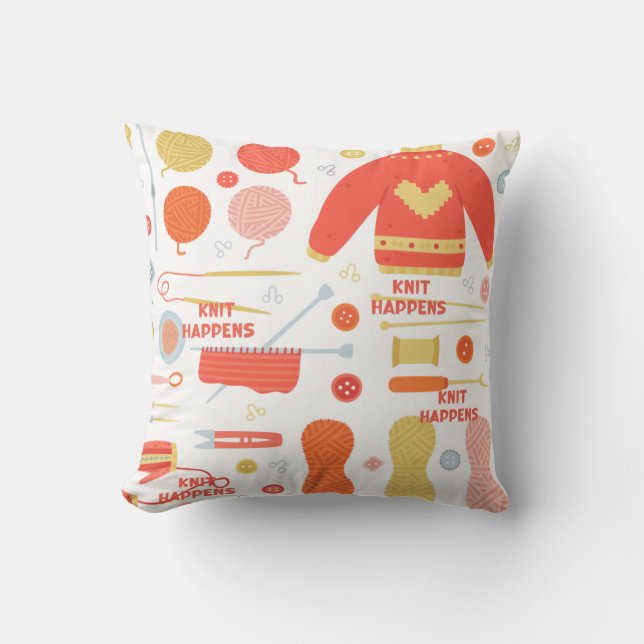 Cosy Knit Happens Cushion (Front)