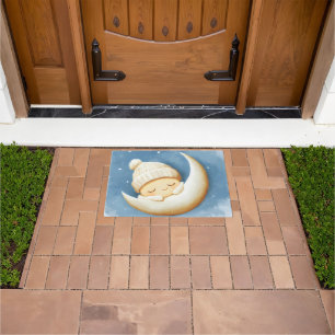 Cosy Knit Nap Cresent Moon Doormat