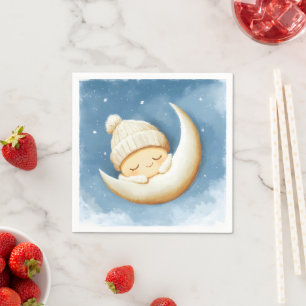 Cosy Knit Nap Cresent Moon Napkin