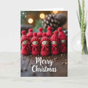 Cosy Knitted Christmas Card