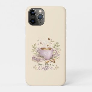 Cosy Lavender Watercolor Coffee iPhone 11 Pro Case