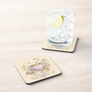 Cosy Lavender Watercolor Coffee Coaster