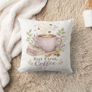 Cosy Lavender Watercolor Coffee Cushion