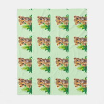 Cosy Leopard Fleece Blanket