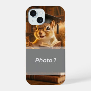 Cosy Library Squirrel Teacher Appreciation Blanket iPhone 15 Case