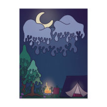 Cosy Lil Campsite Postcard