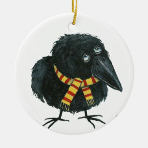 Cosy Lil Crow Ornament