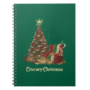 Cosy Literary Christmas Tree of Books Book Lover