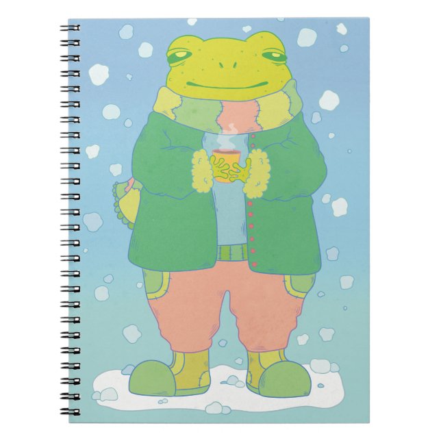 Cosy Little Frog Notebook (Front)