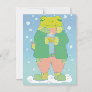 Cosy Little Frog Postcard