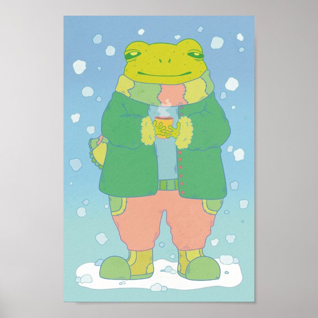 Cosy Little Frog Poster (Front)
