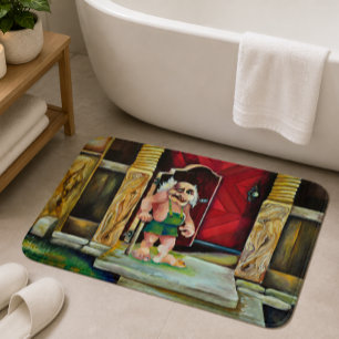 Cosy Magical Whimsical Scandinavian Troll Bath Mat