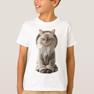Cosy Meditating Fluffy Sweater Cat Kids