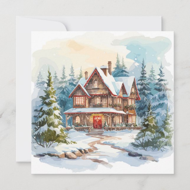 Cosy Merry Christmas Card (Front)