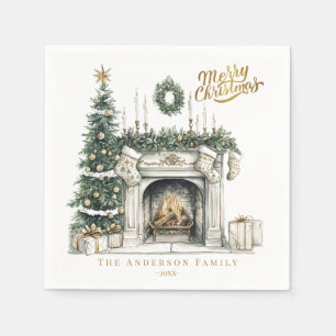 Cosy Merry Christmas Winter Napkins
