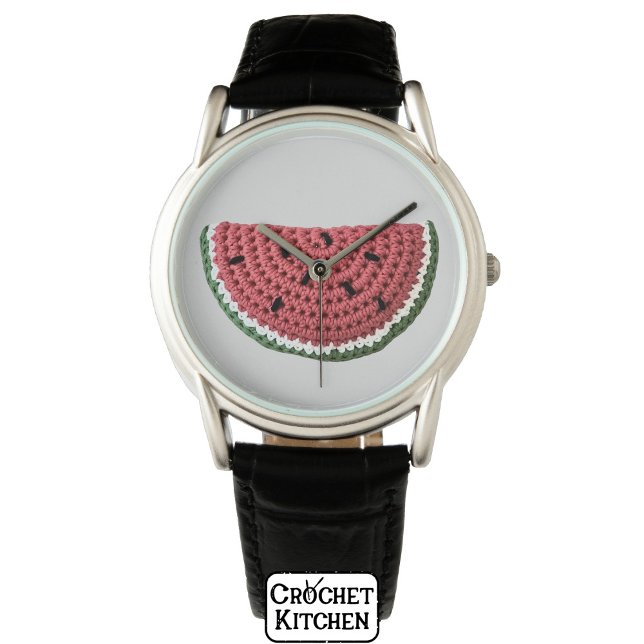 Cosy Minimal Grandma Vibe Crochet Watermelon Fruit Watch (Creator Uploaded)