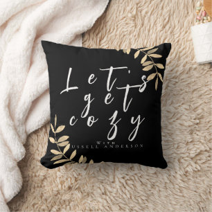 Cosy Modern Black  Pillow