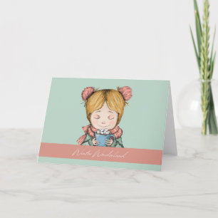 Cosy Moments: A Girl and His Cocoa Holiday Card