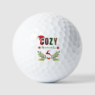 Cosy Moments Christmas Festive Reindeer Design Golf Balls