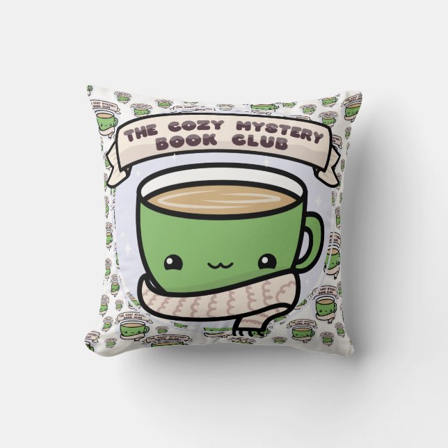 Cosy Mystery Book Club | MoriarTEA Cushion (Front)