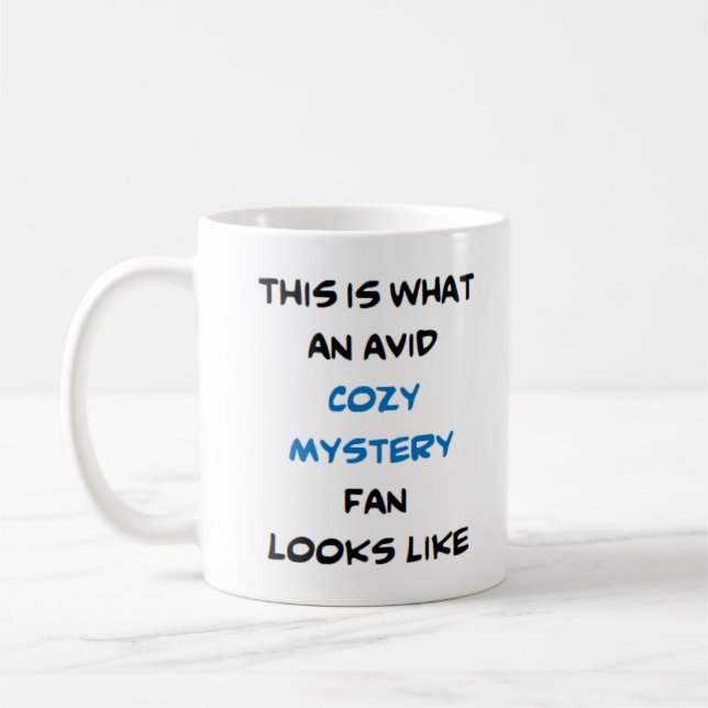 cosy mystery fan, avid Mug (Left)