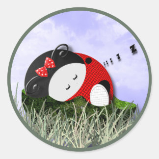 Cosy Nap Classic Round Sticker