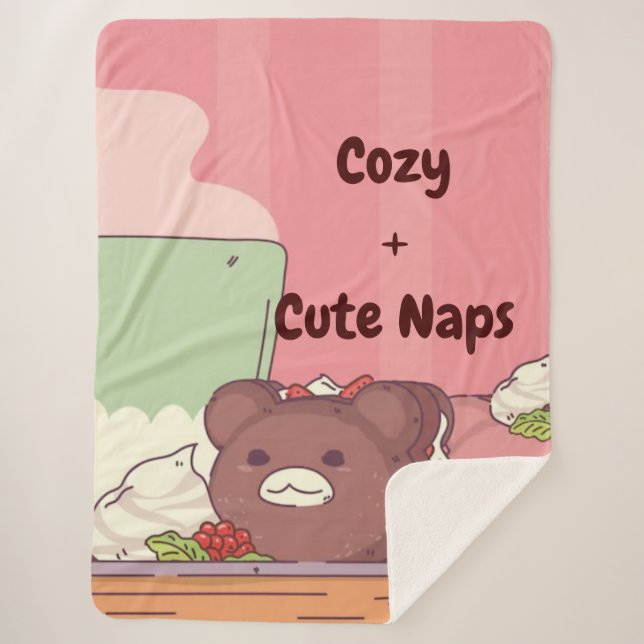Cosy nap sherpa blanket (Front)