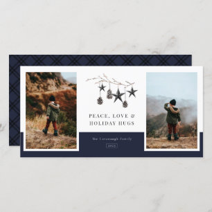 Cosy Nature 2 Photo Family Holiday Card