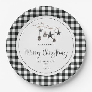 Cosy Nature Christmas Party Paper Plate