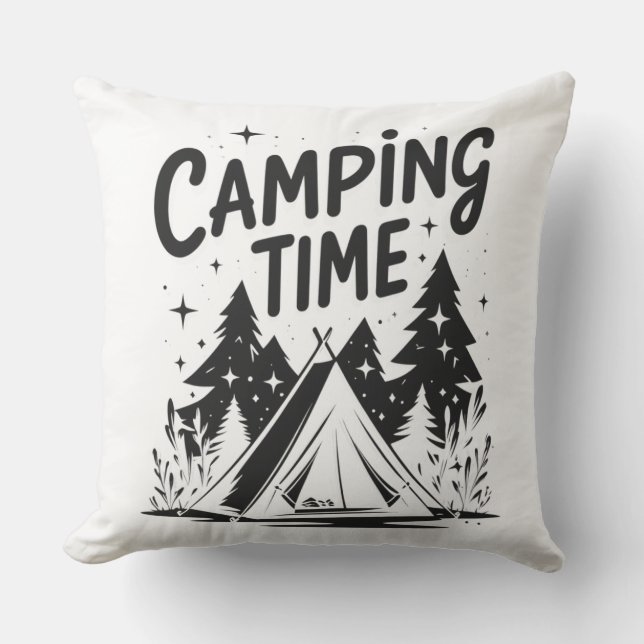 Cosy Nature Throw Pillow (Front)